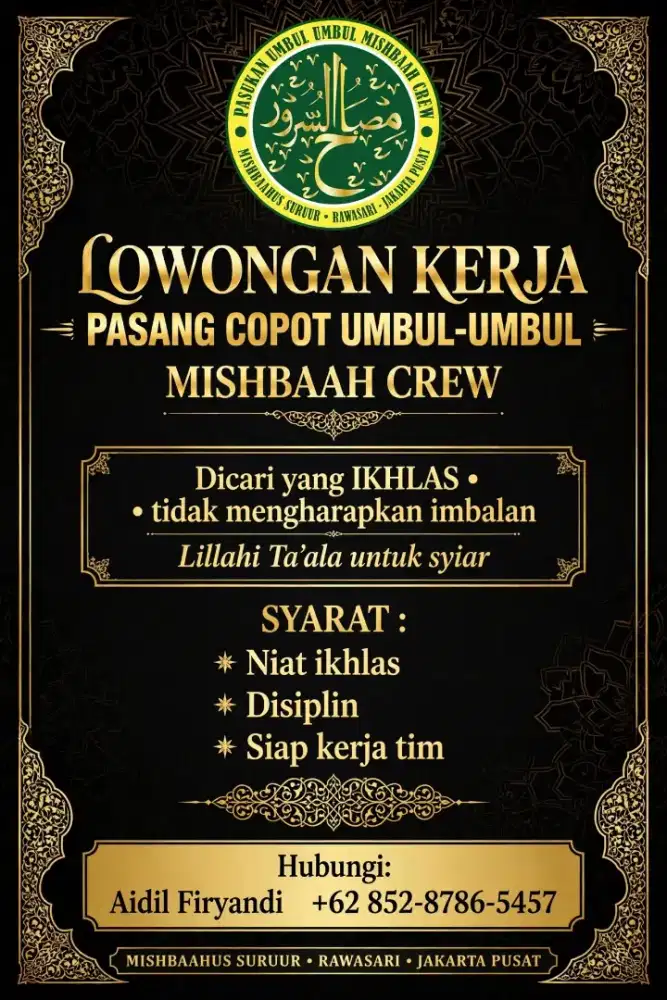 Kerja harus iklas