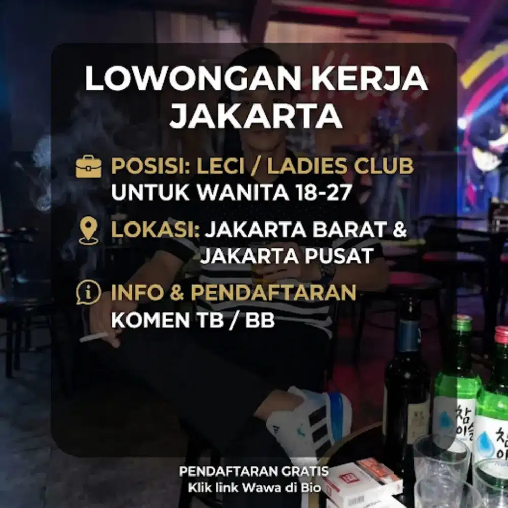 LOWONGAN KERJA WANITA JAKARTA – POSISI LECI | USIA 18–27 TAHUN
