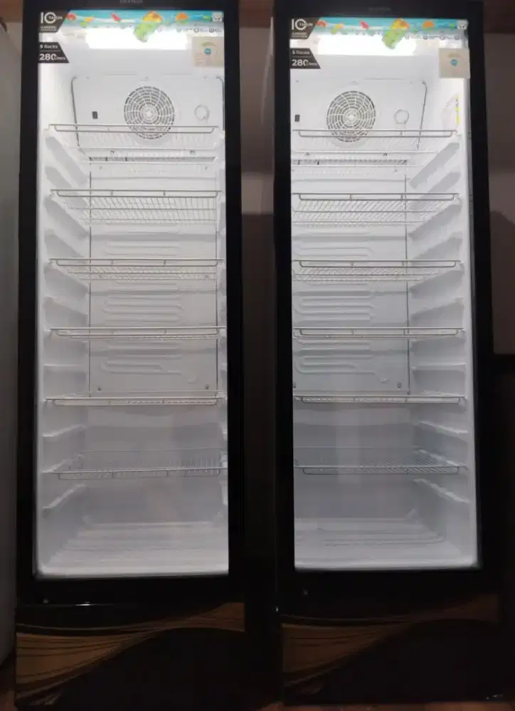 Showcase pendingin polytron 5 rak 280ltr