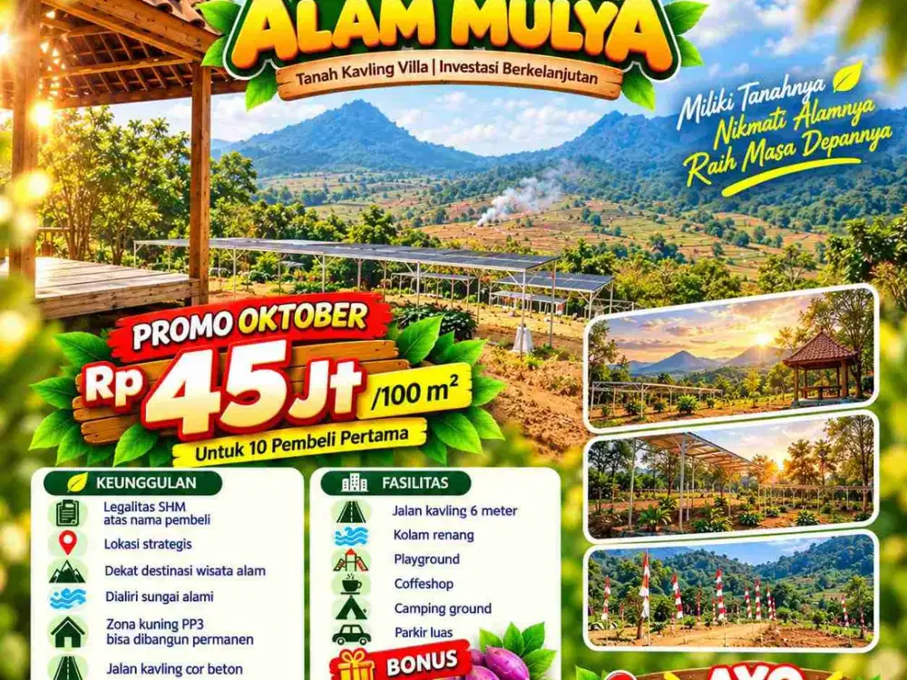 Jual Tanah SHM Murah jalur puncak 2 Bogor Timur