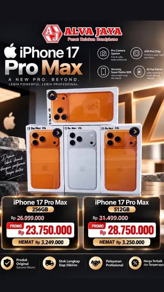 Iphone 17 Pro max 256GB resmi ibox