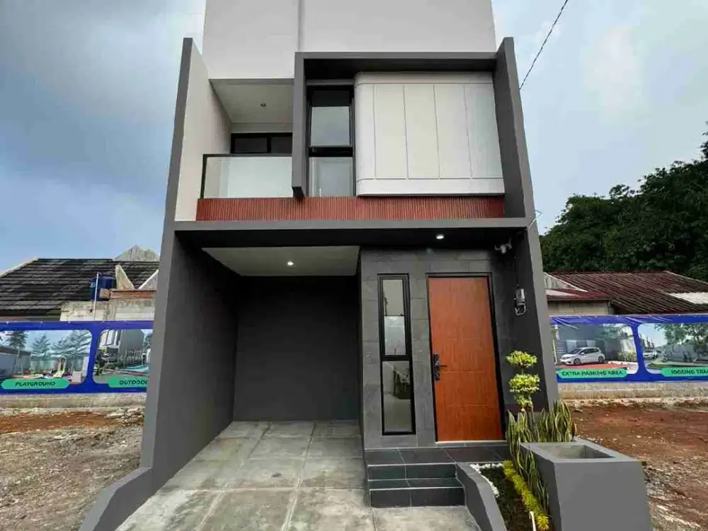 rumah minimalis harga terjangkau dekat Jaksel nempel pintu toll limo