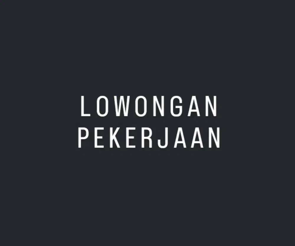 Loker buat jaga warung