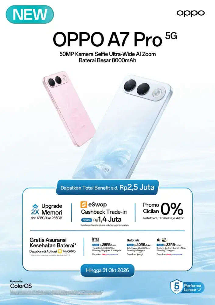 PRE ORDER OPPO A7PRO⁵G & A7PRO MAX⁵G