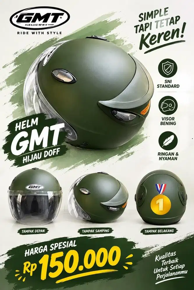 Jual Helm GMT dan GIX kondisi Like New
