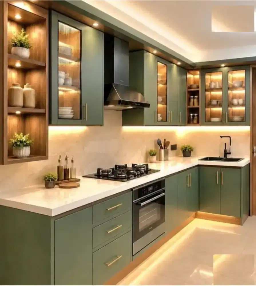 Kitchen Set HPL Modern Custom