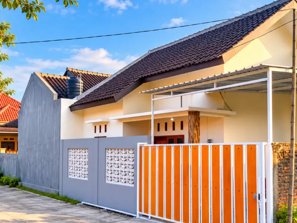 rumah siap huni lokasi sawahan dekat solo luasan 78m²