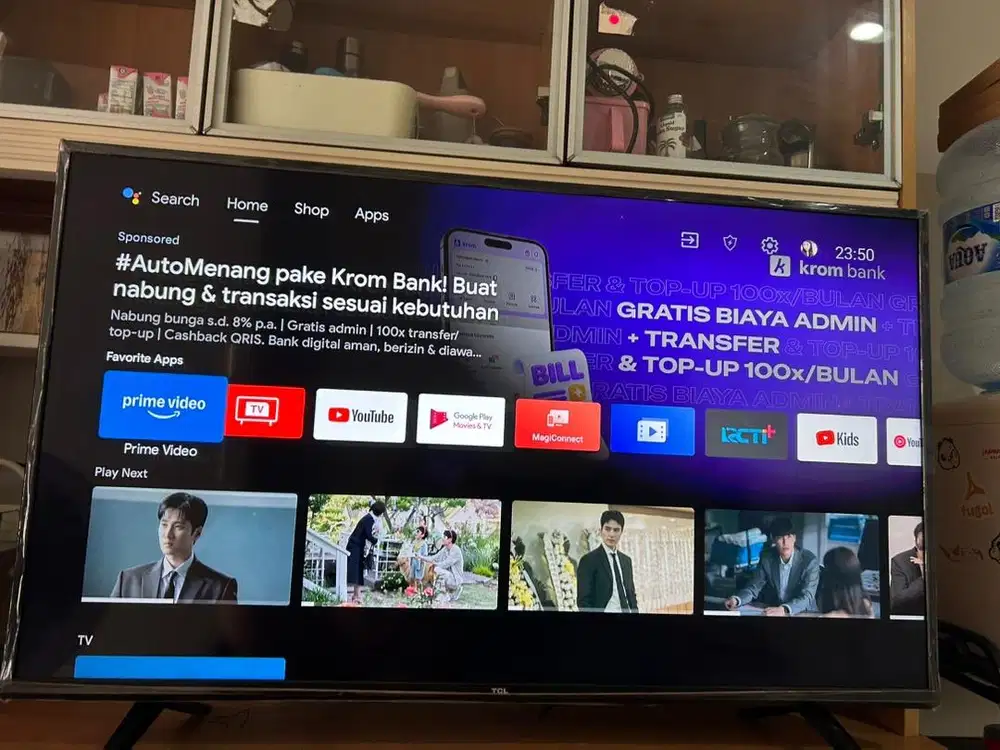 TV TCL android google 4K 43 inch uhd seri A8 (43A8)