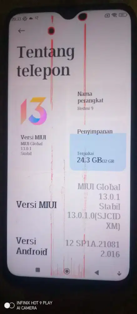 Jual jp redmi 9 spek 3,32