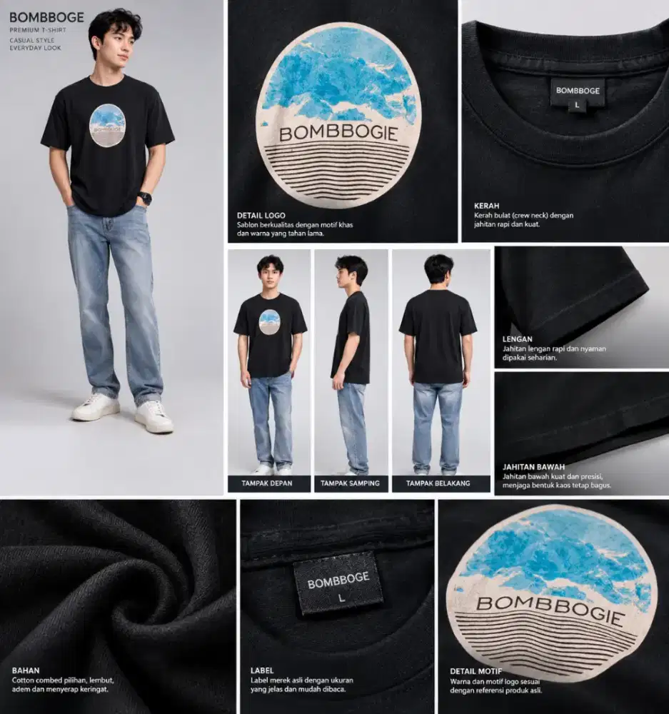 kaos unisex M-L