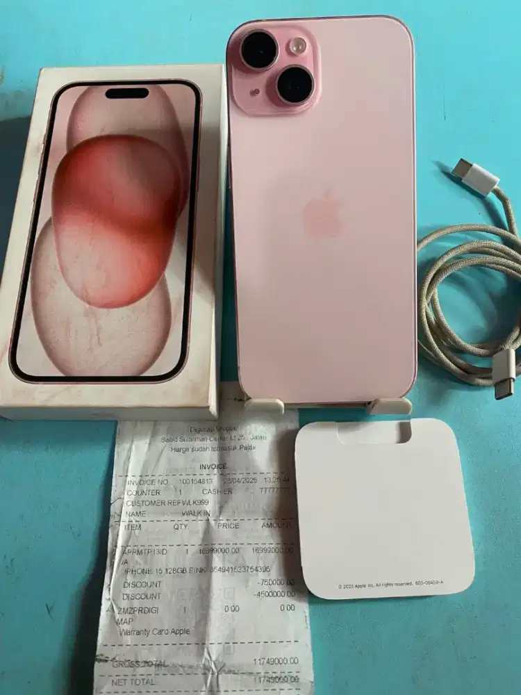 iPhone 15 iBox Pink 128Gb Fullset No Minus