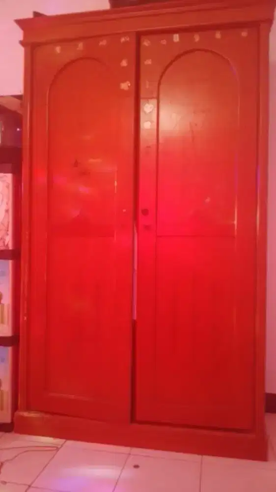 Bismillah Dijual Cepat Lemari Bahan Asli Kayu Jati Mur mer aja kuy