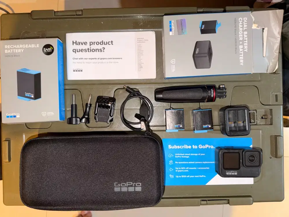 Gopro Hero 9 Black 5K + Bonus Charger Gopro & Baterai Gopro