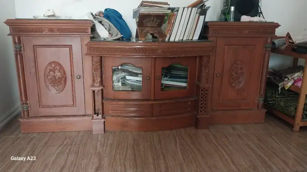 Meja Tv kayu jati