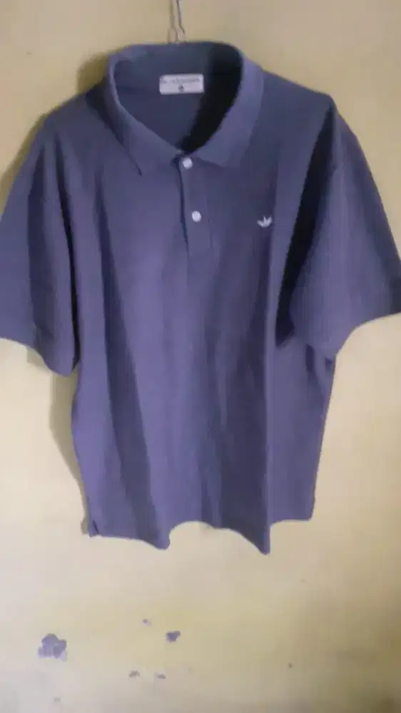 Dijual baju merek hummock berkerah warna steel blue ukuran XL