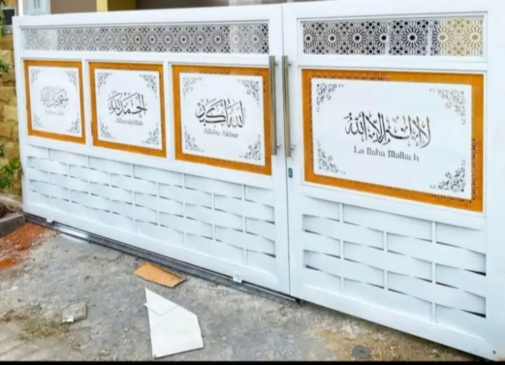 Pintu garasi moderen terbaru// bahan galvaniss