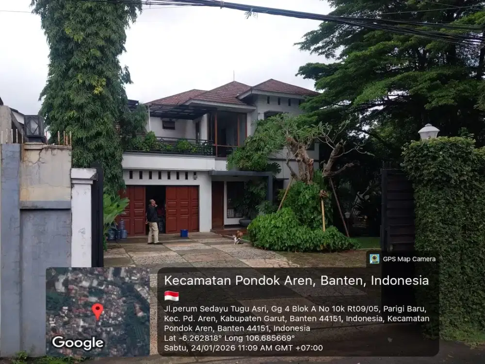 Di Jual Lelang Rumah 2 Lantai di Jalan H. Rasam I, Kel. Parigi Baru, Kec. Pondok Aren, Kota Tangerang Selatan
