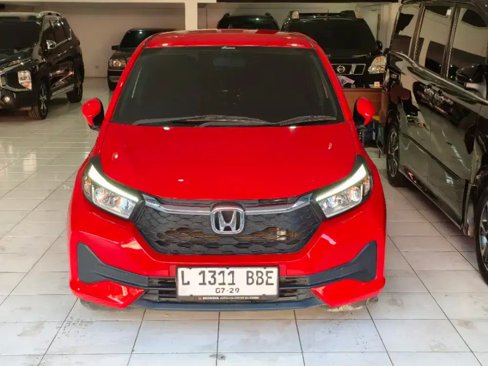 Km 14rb Tdp 30 new brio E 1.2 AT merah 2024 full ori  surabaya