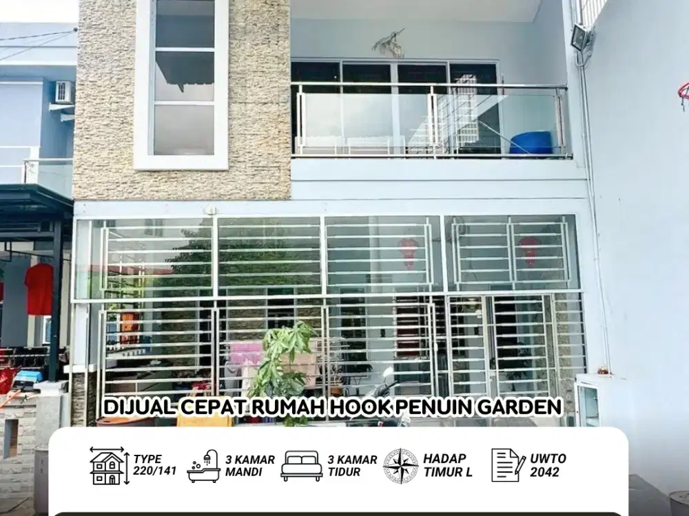 Dijual Cepat Rumah Hook Penuin Garden