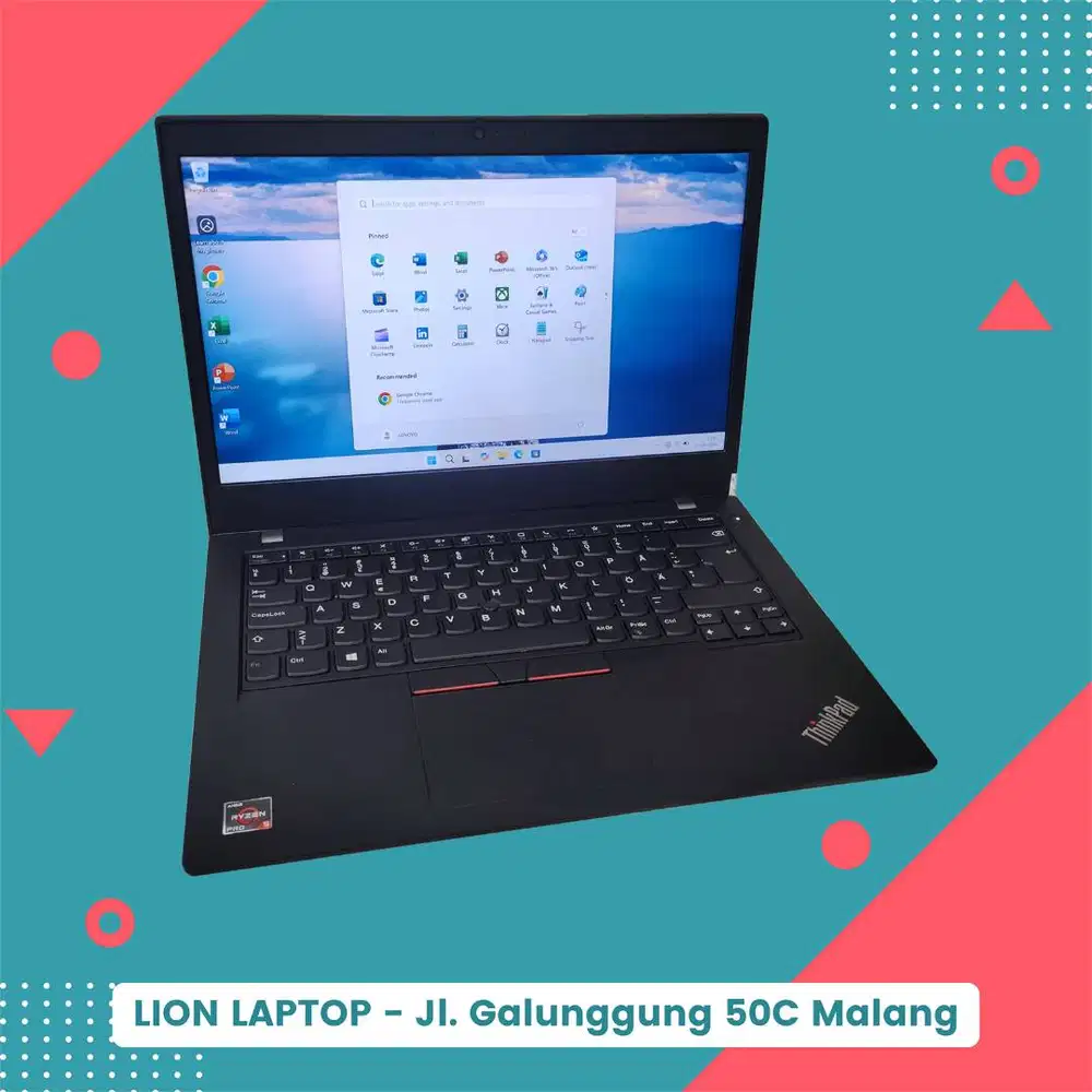 Gaming/Editing AMD Ryzen 5 PRO 8/256 MULUS Lenovo Thinkpad L14 Gen 1 [