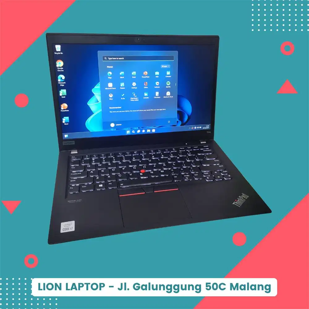RAM 32GB Core i7 Gen 10 Slim SSD 256GB Lenovo Thinkpad T14S [30|09]