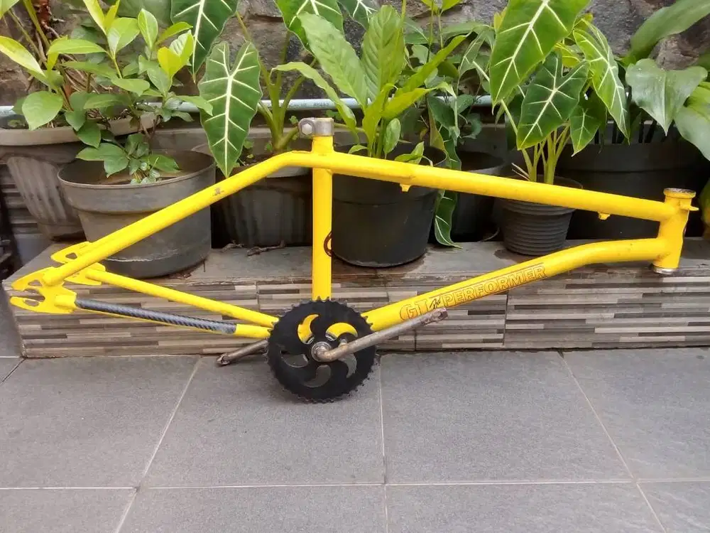 Frame Sepeda Bmx OS Freestyle Pro Gt Tanpa Fork & Crankset Bearing