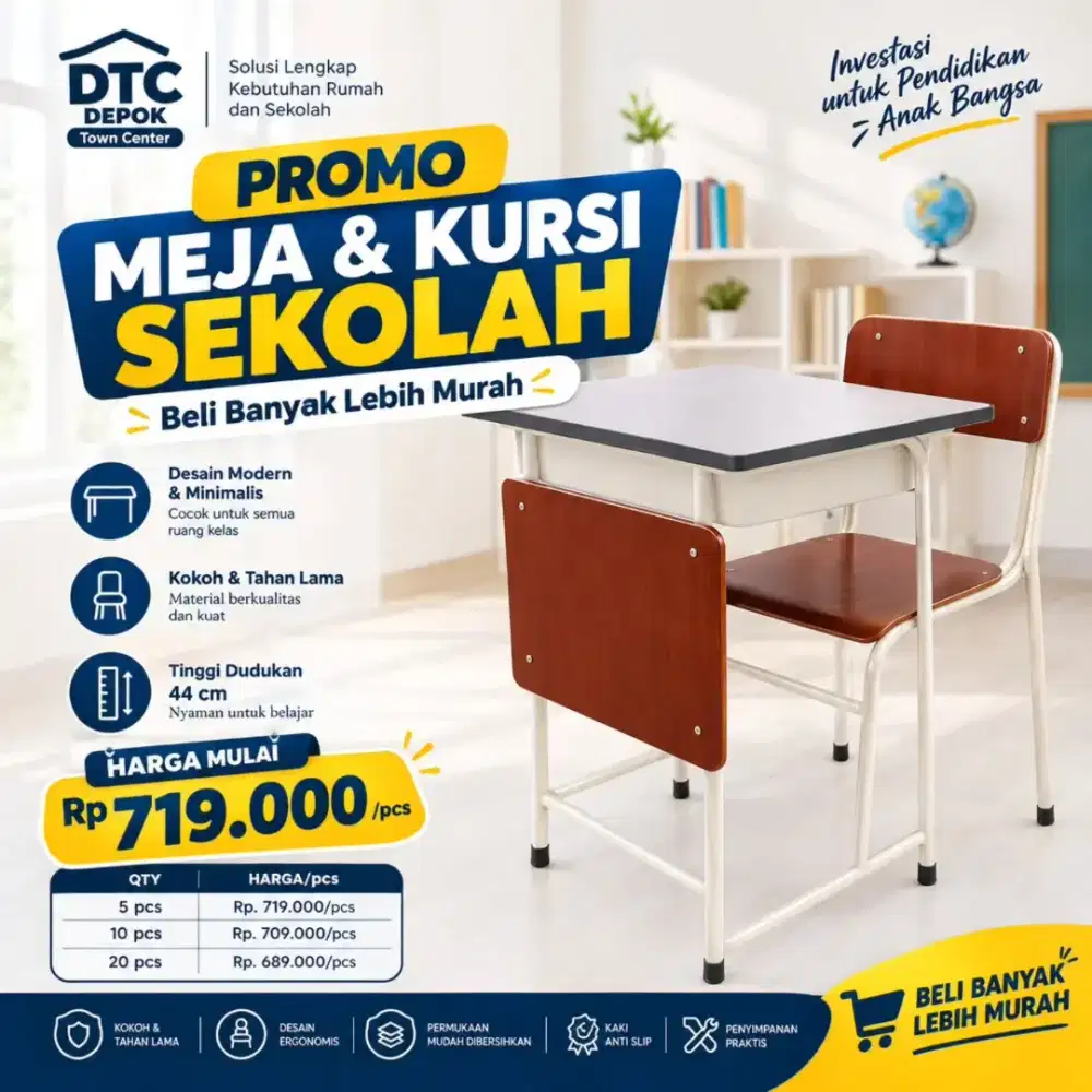 Kursi Sekolah Ergonomis