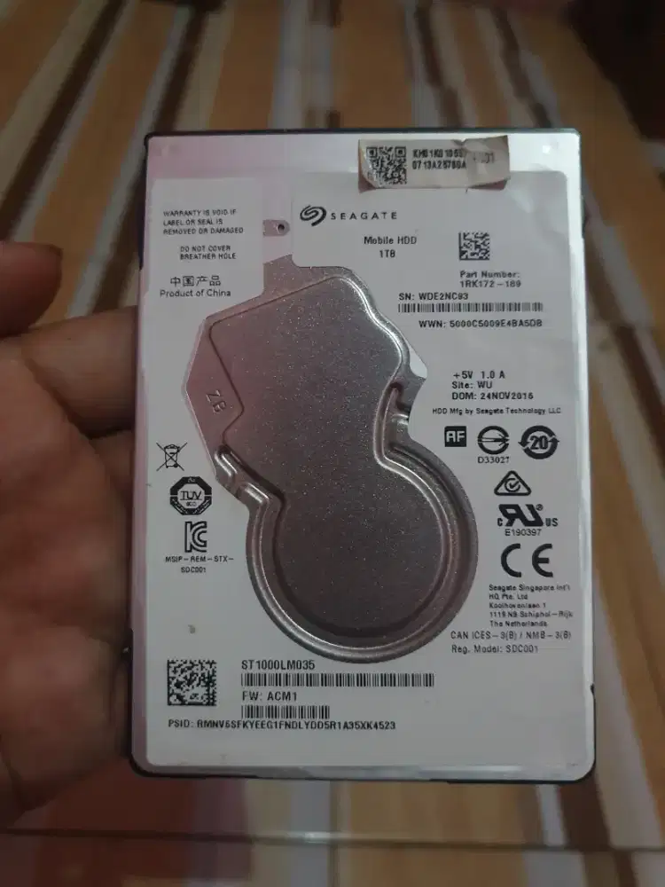 Hardisk Seagate SATA 2,5 1TB