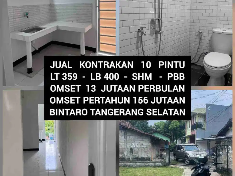 JUAL KONTRAKAN PETAKAN AREA BINTARO TANGERANG SELATAN