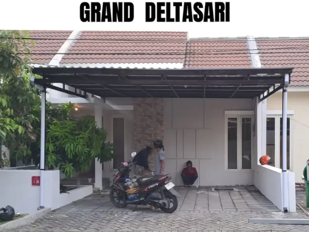 DIJUAL RUMAH GRAND DELTASARI CLUSTER SIAP HUNI. DEKAT WARU, TOL BERBEK, TERMINAL BUNGURASIH, RS. MITRA KELUARGA, JUANDA