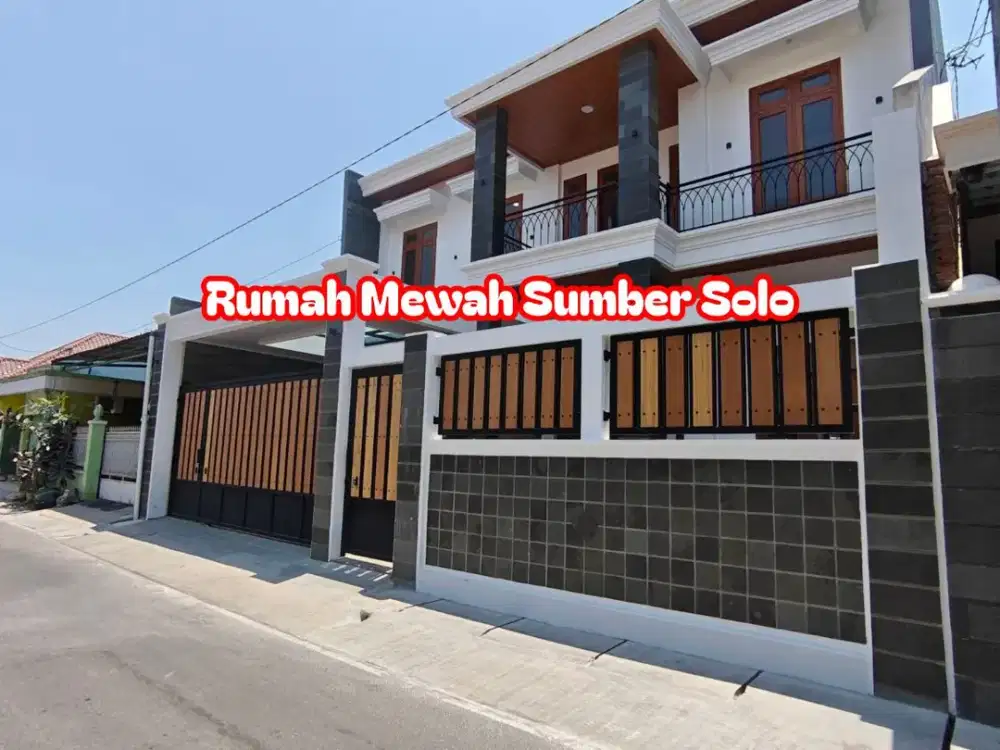 RUMAH MEWAH 2 LANTAI  AKSES LEBAR SOLO KOTA HANYA 7 MENIT KE MANAHAN SOLO SURAKARTA