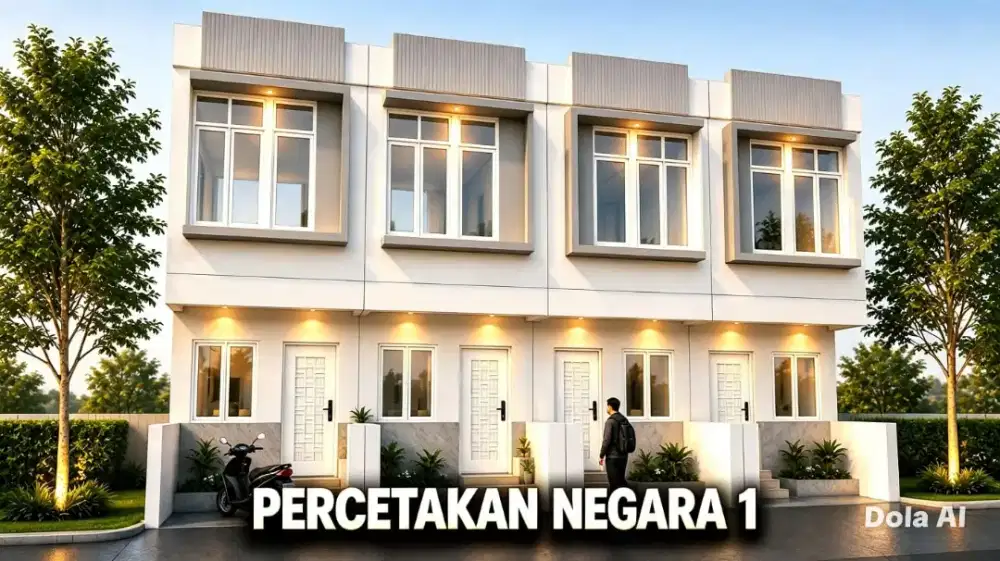 Rumah Cantik di percetakan negara legalitas SHM lokasi strategis