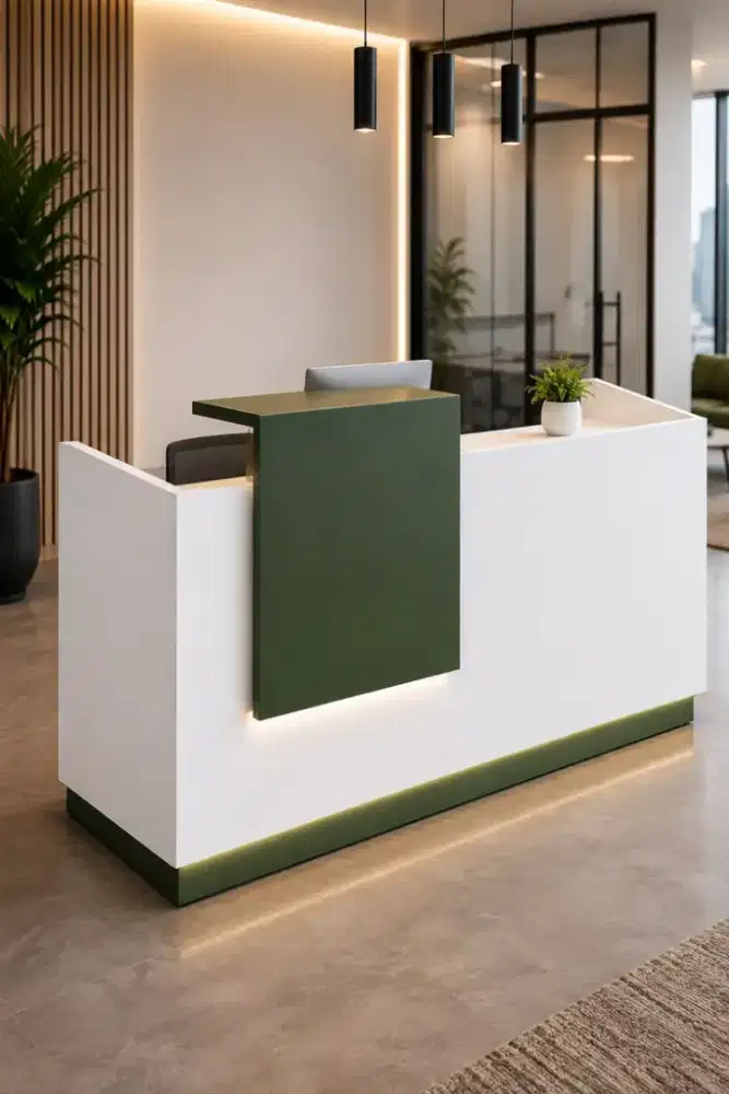 Meja Receptionist Meja Front Office Meja Showroom Meja Pelayanan