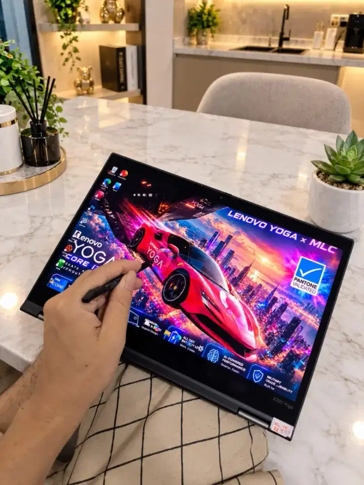 Laptop SuperSlim Lenovo Thinkpad Yoga X390 Touchscreen+PEN Siap Pakai