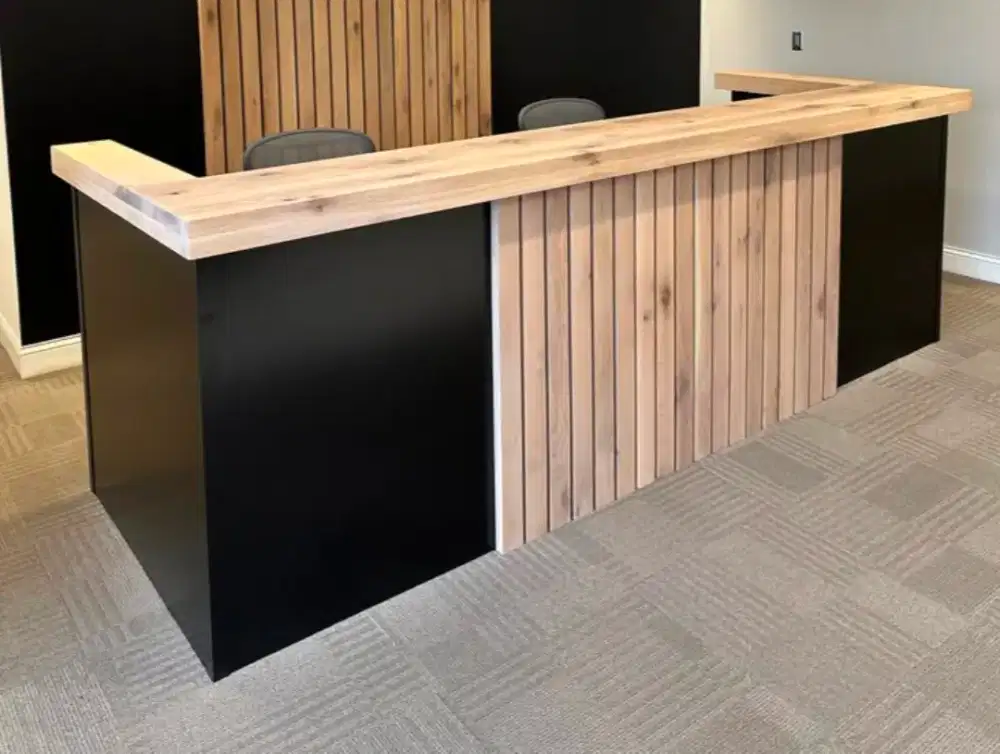 Meja Receptionist Modern Meja Front Office Meja Lobby Meja Showroom