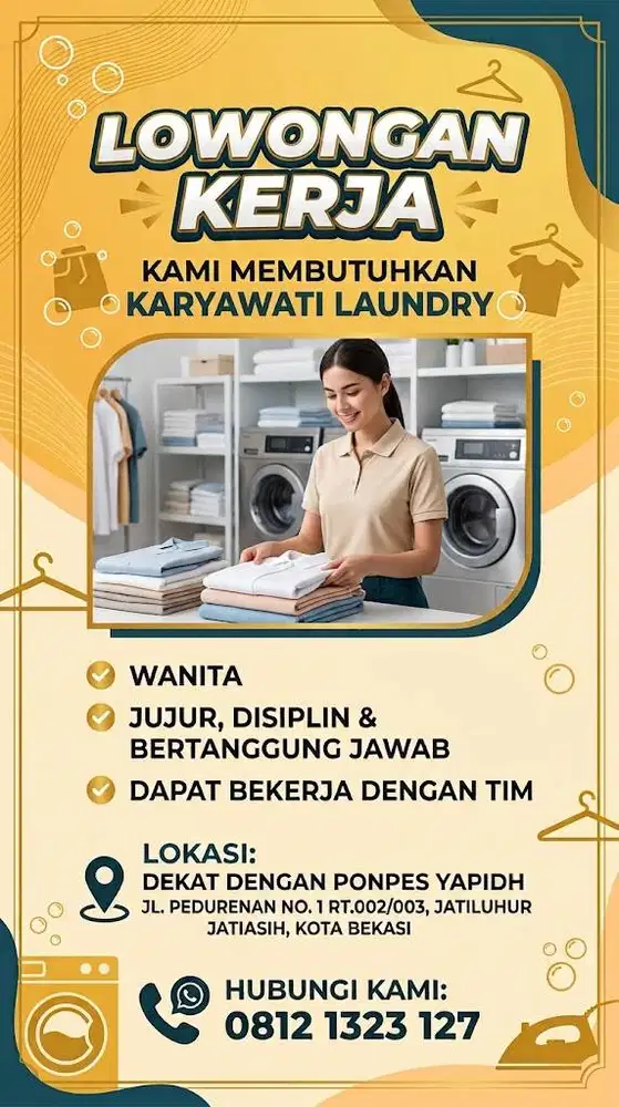Lowongan kerja loundry