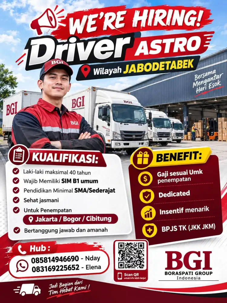 LOKER MITRA DRIVER ASTRO X BGI