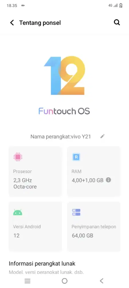 Jual vivo y21 ram 4/64