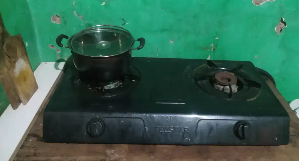Jual kompor dua tungku & dispenser galon