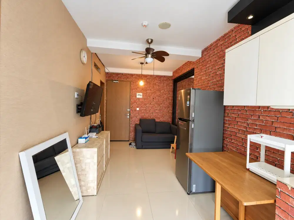 Dijual Apartemen Oak Tower A Lantai 16 – 2 Bedroom Full Furnish, Lantai Tinggi, Siap Huni & Strategis di Pulo Gadung
