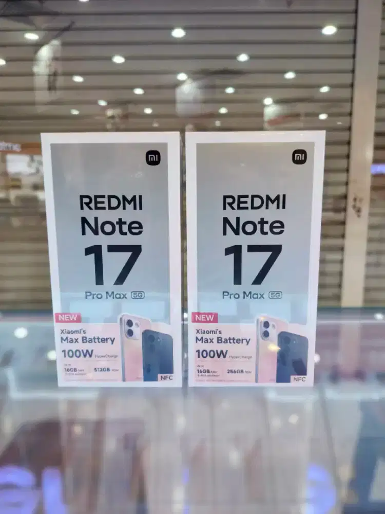 Redmi Note 17 Promax 8/256GB New Segel Garansi Resmi 15 Bulan