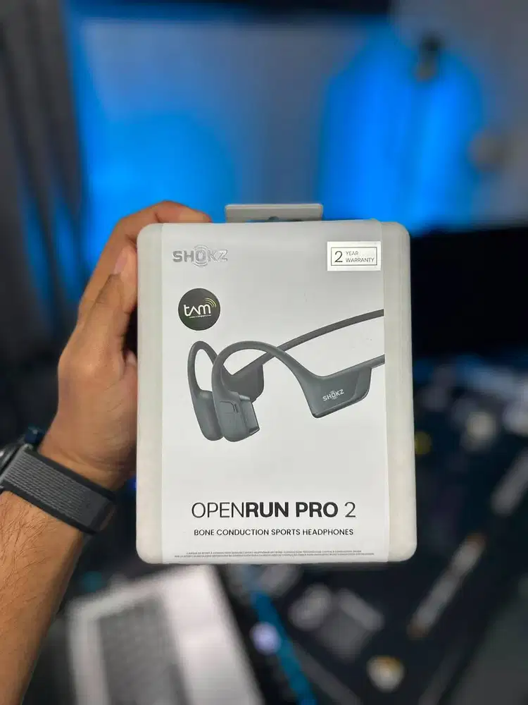Shokz OpenRun Pro 2 - Black (Masih Garansi) | Bone Conduction Earphone