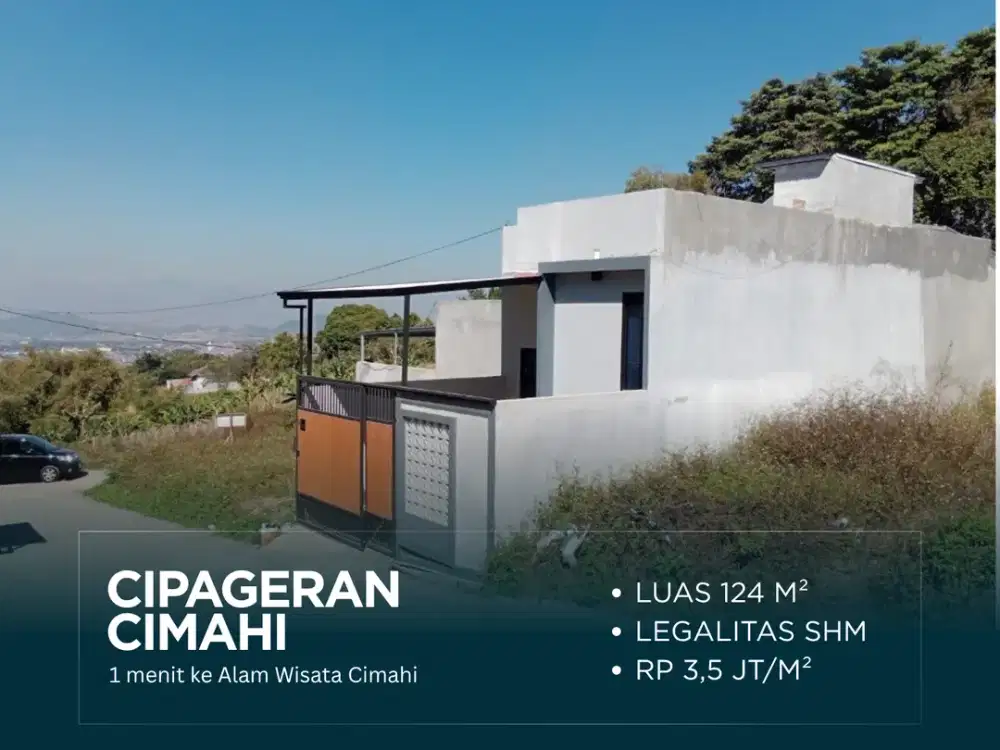 Tanah Matang Siap Bangun 124m² Udara Sejuk Dekat Kabuci Cimahi