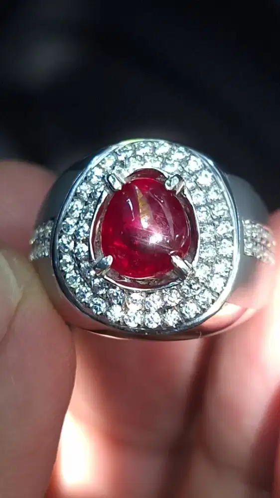 Ruby star red pigeon blood