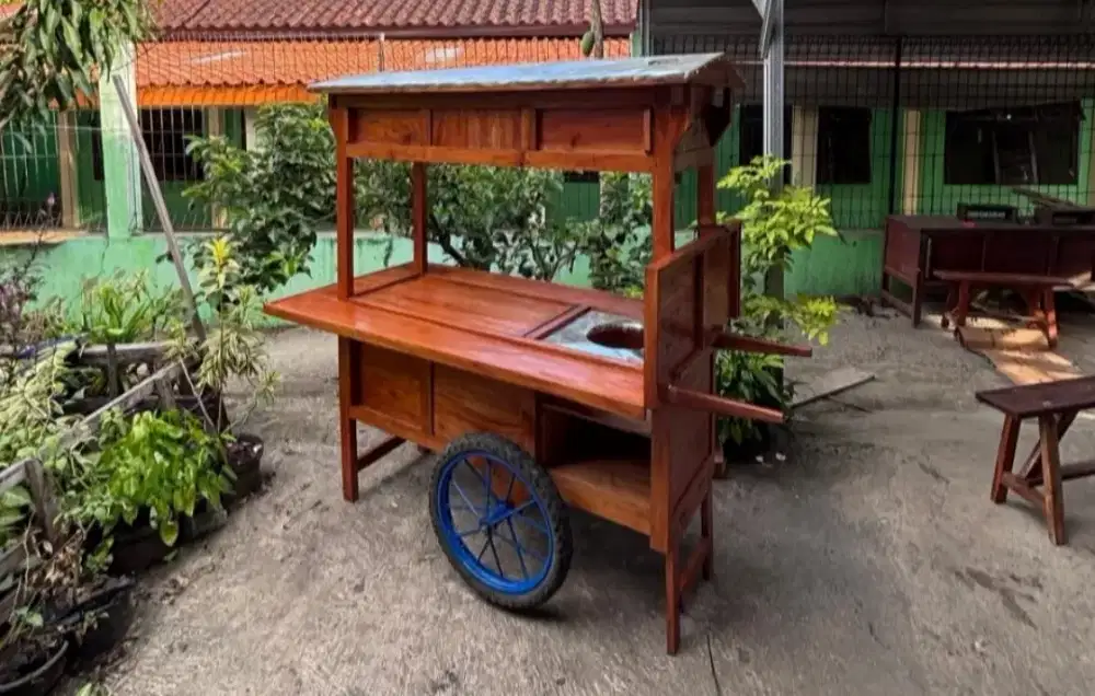 Jual gerobak angkringan fullset (COD)