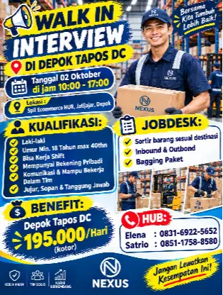 LOKER KEMITRAAN DEPOK & TAPOS DC