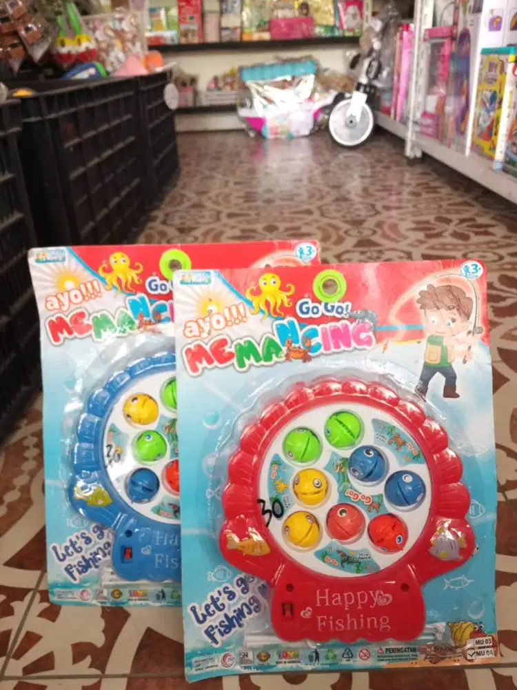 mainan anak pancing putar batre