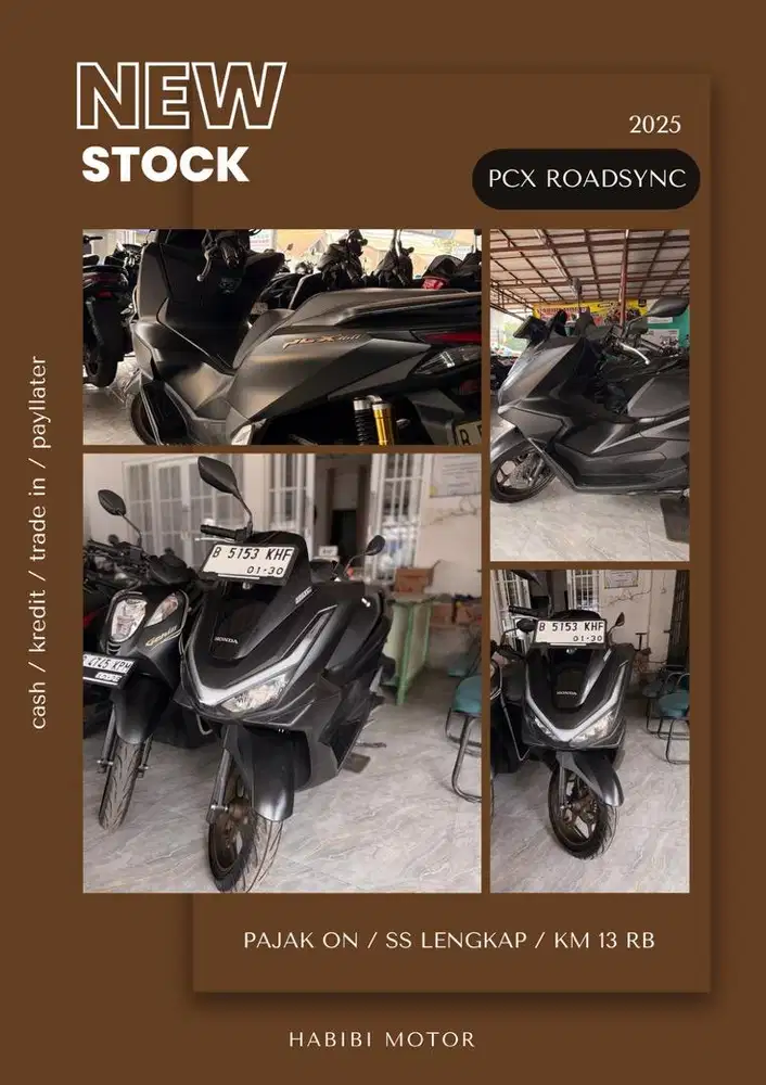 HONDA PCX 160 ABS ROADSYNC 2025 KM LOW JARANG PAKAI