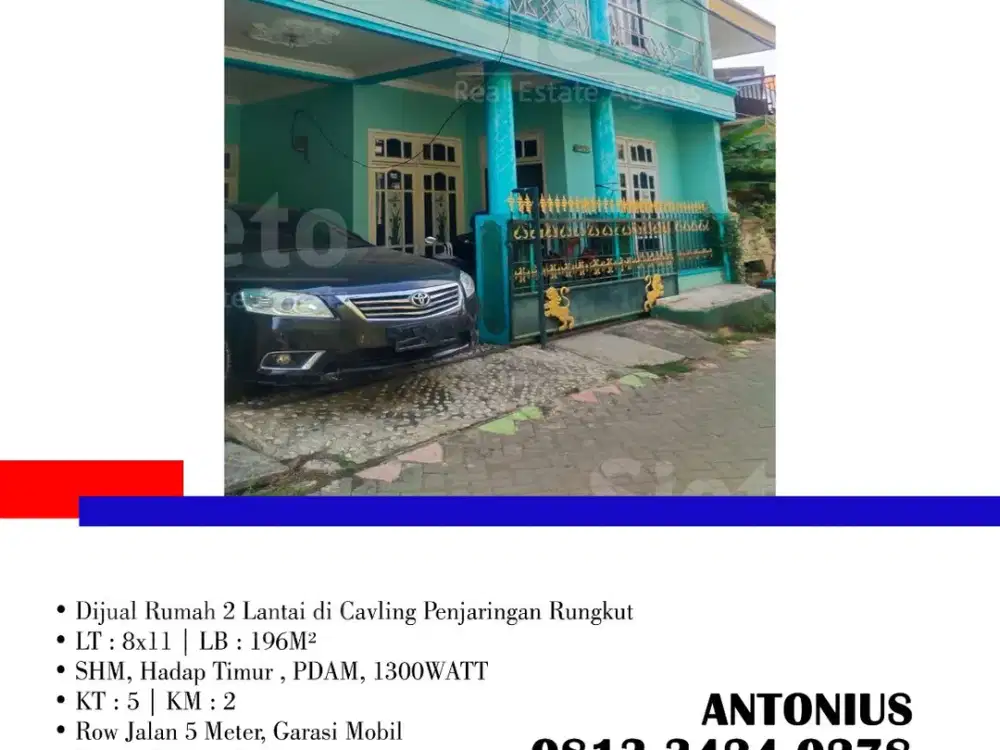 Dijual Rumah 2 Lantai di Cavling Penjaringan Rungkut