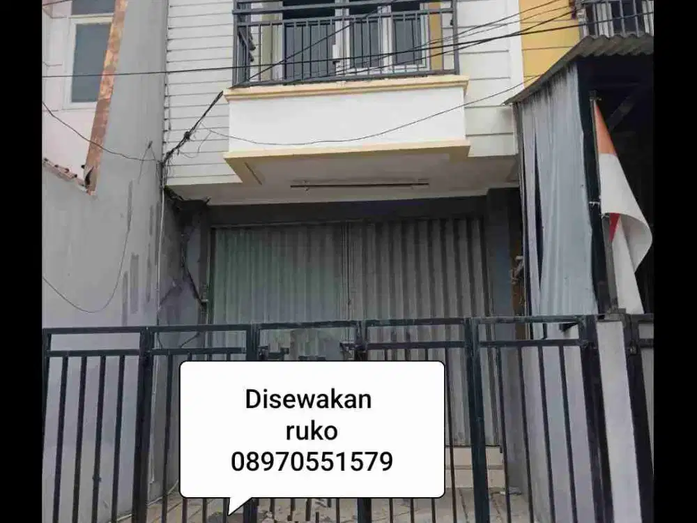 Disewakan ruko siap huni untuk usaha di jalan raya kelapa gading jakut